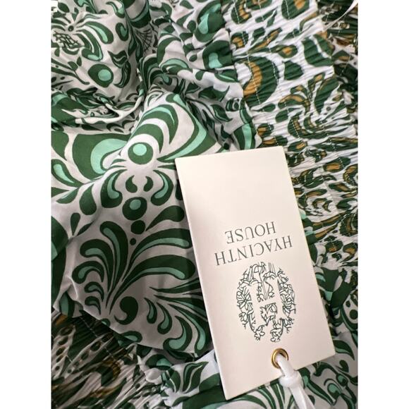 TUCKERNUCK Hyacinth House Green Floral Gina Crop Top NWT Size XS - Picture 3 of 3